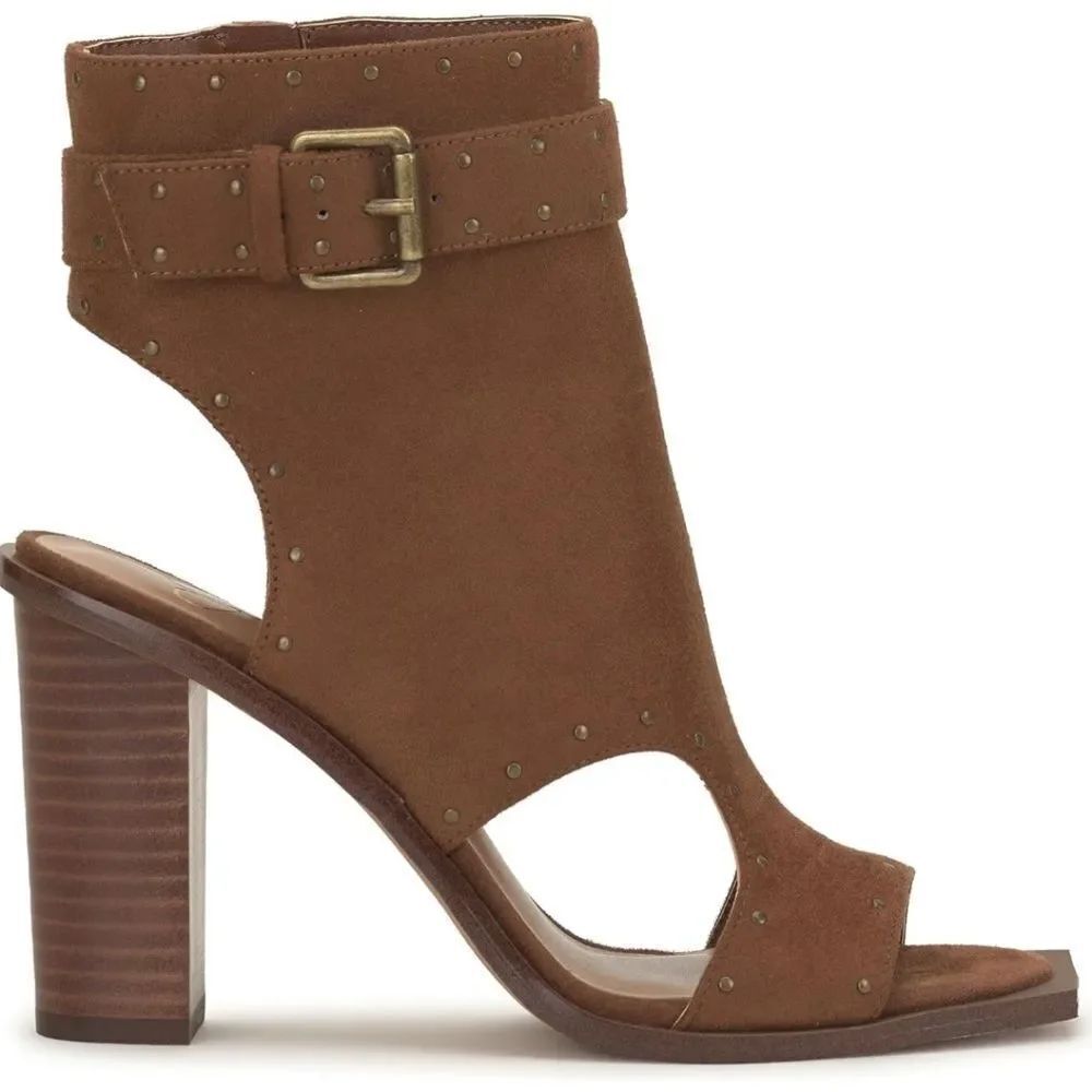 BRAND NEW JESSICA SIMPSONโWOMEN'S ROCHHA OPEN TOE BOOTIE MID CALF BOOT